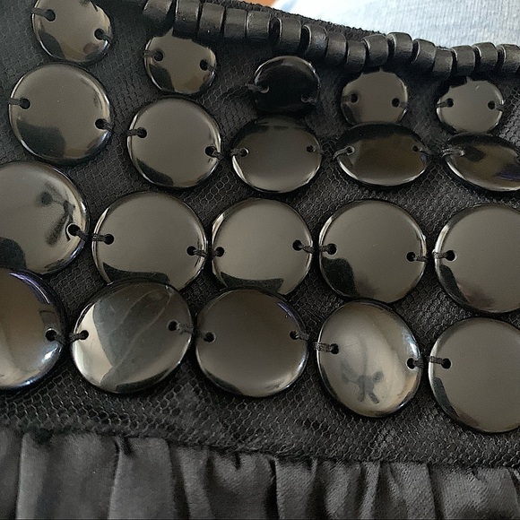 LAUREL Black Bubble Skirt with Large Black Bead Detail EU Size 36 or US Size 8 - Picture 4 of 8